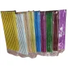 Disposable straw paper straws, shiny party decoration straws Item Picture